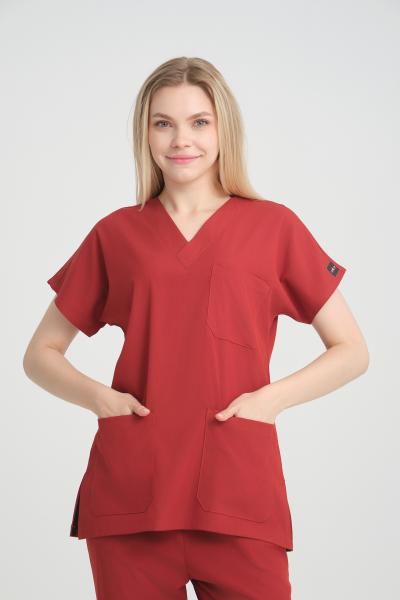 Bayan Scrubs takım Kİremit