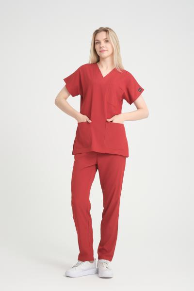 Bayan Scrubs takım Kİremit