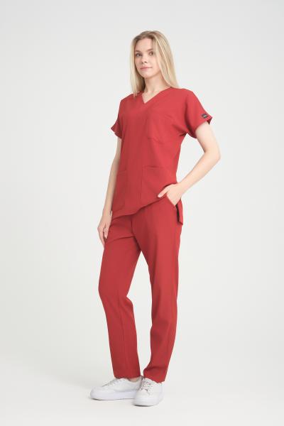 Bayan Scrubs takım Kİremit