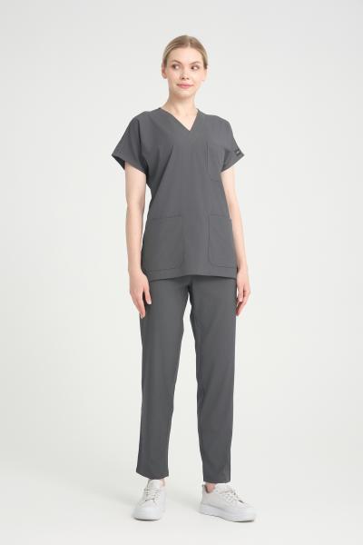 Bayan Scrubs Takım Antrasit Gri