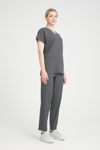 Bayan Scrubs Takım Antrasit Gri