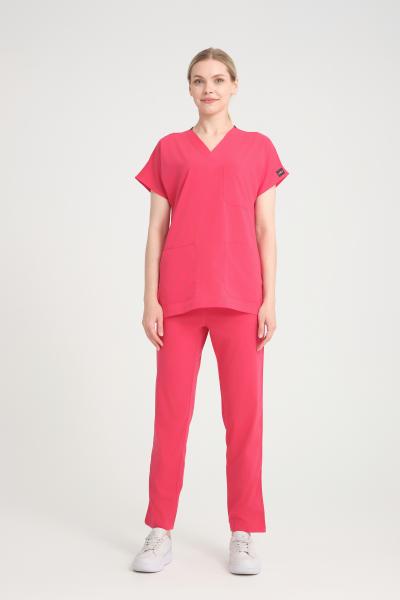 Bayan Scrubs Takım Nar Çiçeği