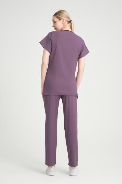 Bayan Scrubs Takım Mor