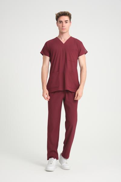 Bay Scrubs Takım Bordo