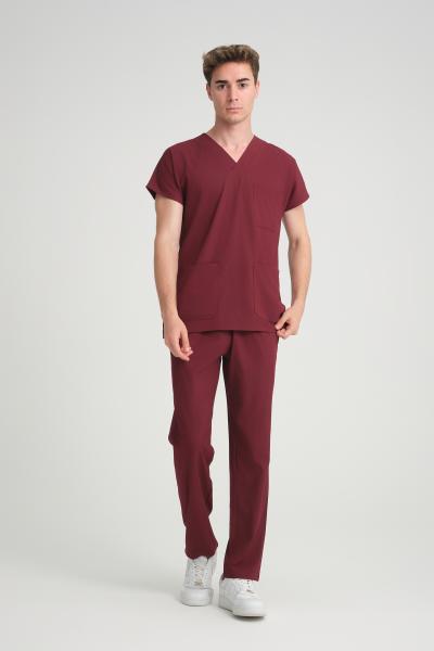 Bay Scrubs Takım Bordo