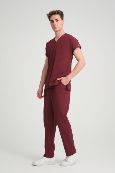 Bay Scrubs Takım Bordo