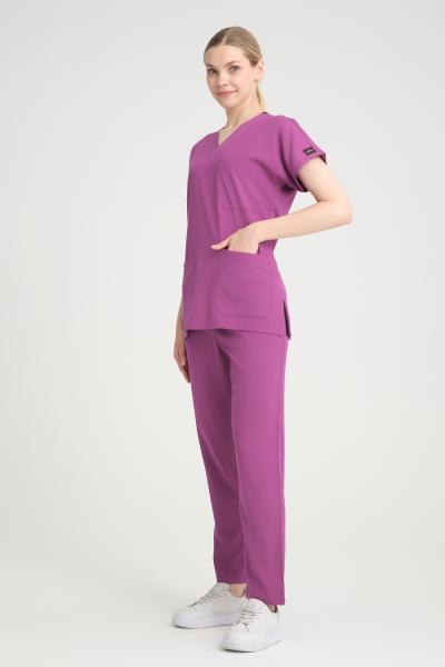 Bayan Scrubs Takım Fuşya