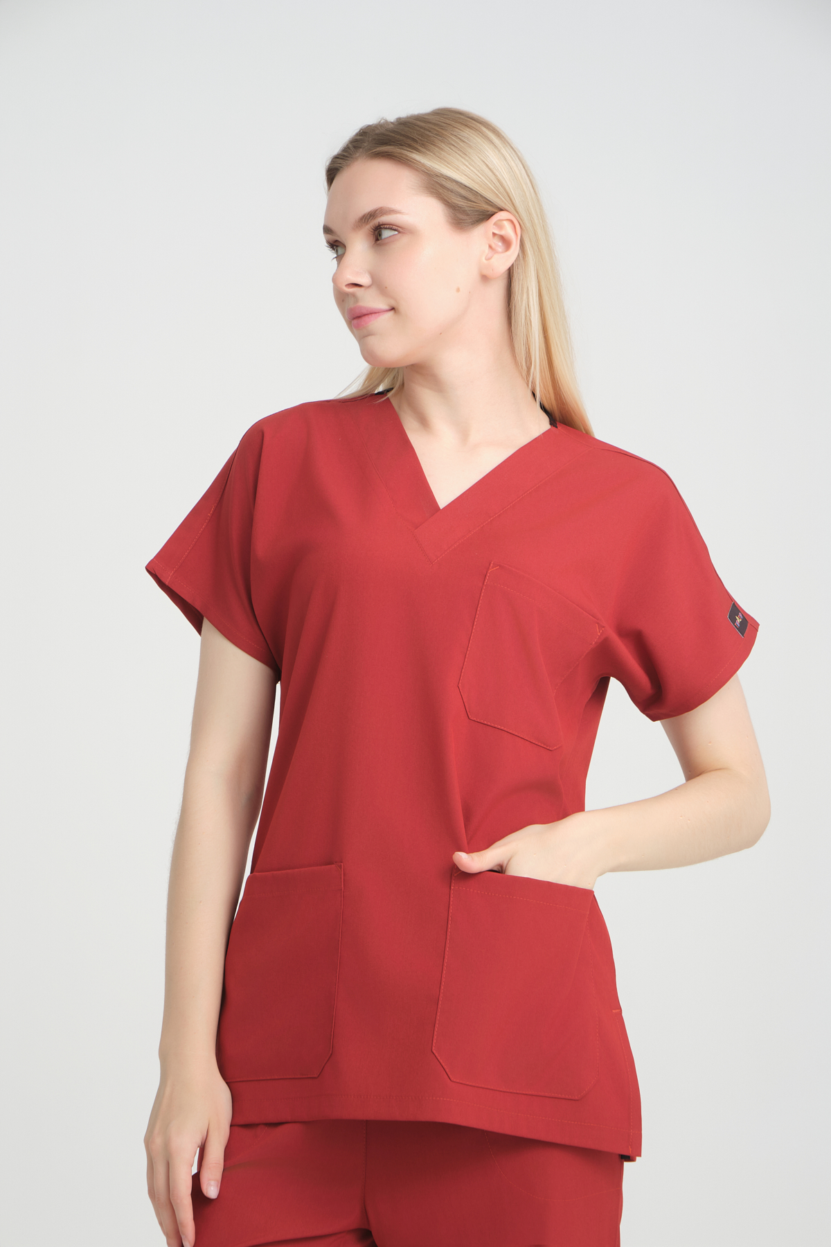 Bayan Scrubs takım Kİremit
