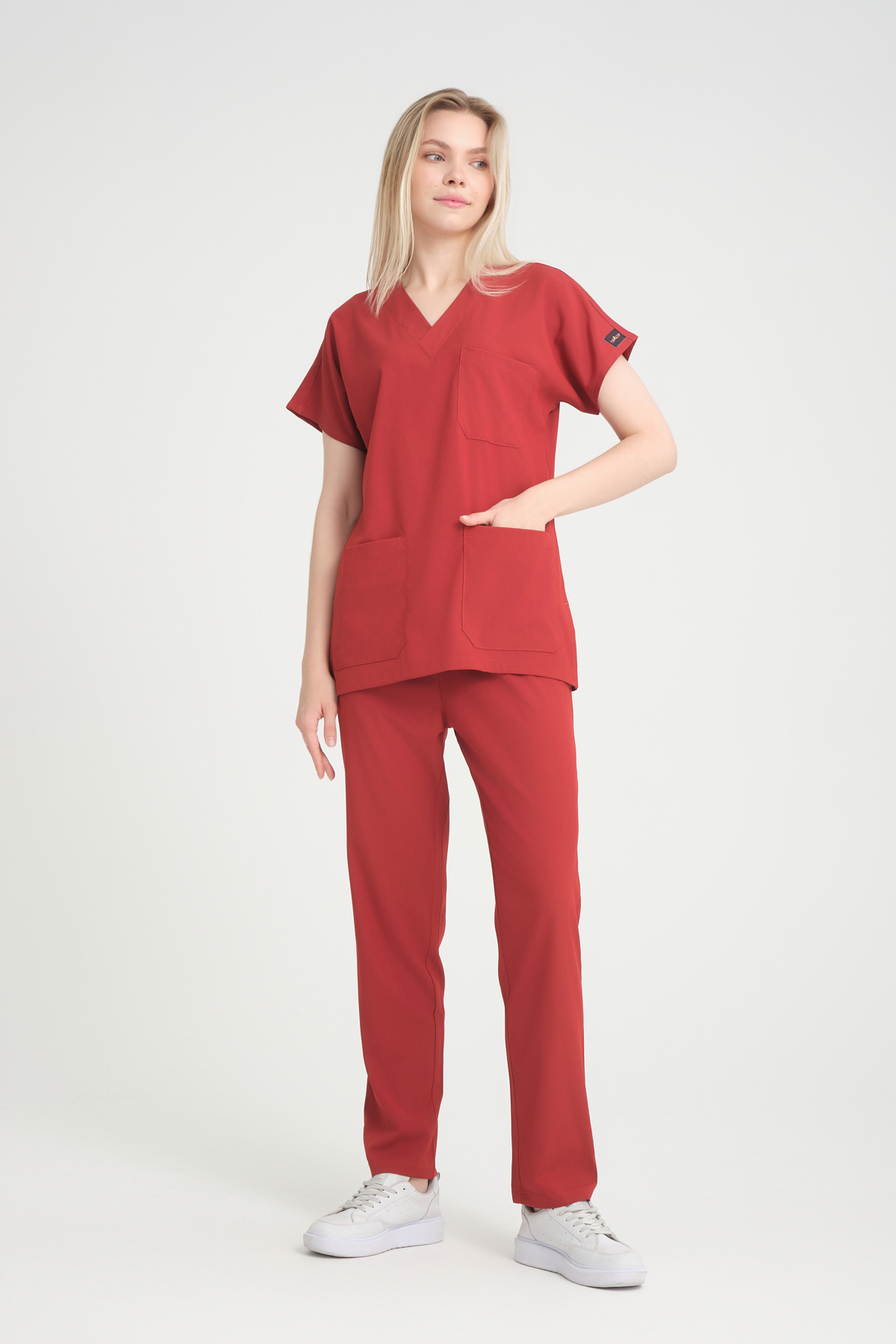 Bayan Scrubs takım Kİremit