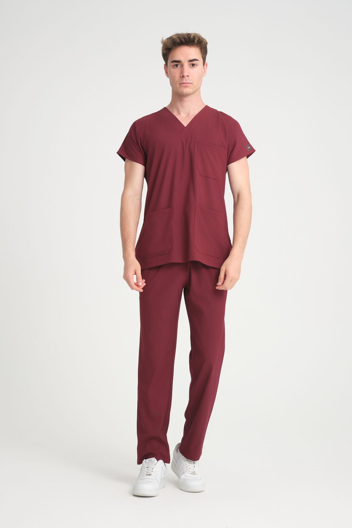 Bay Scrubs Takım Bordo
