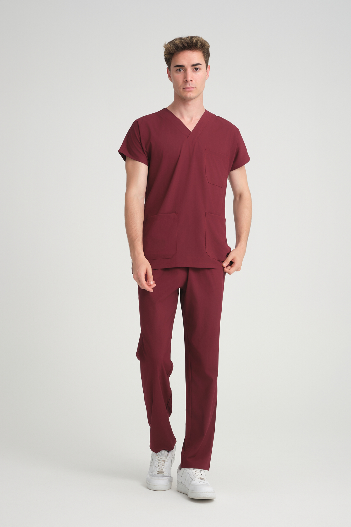 Bay Scrubs Takım Bordo