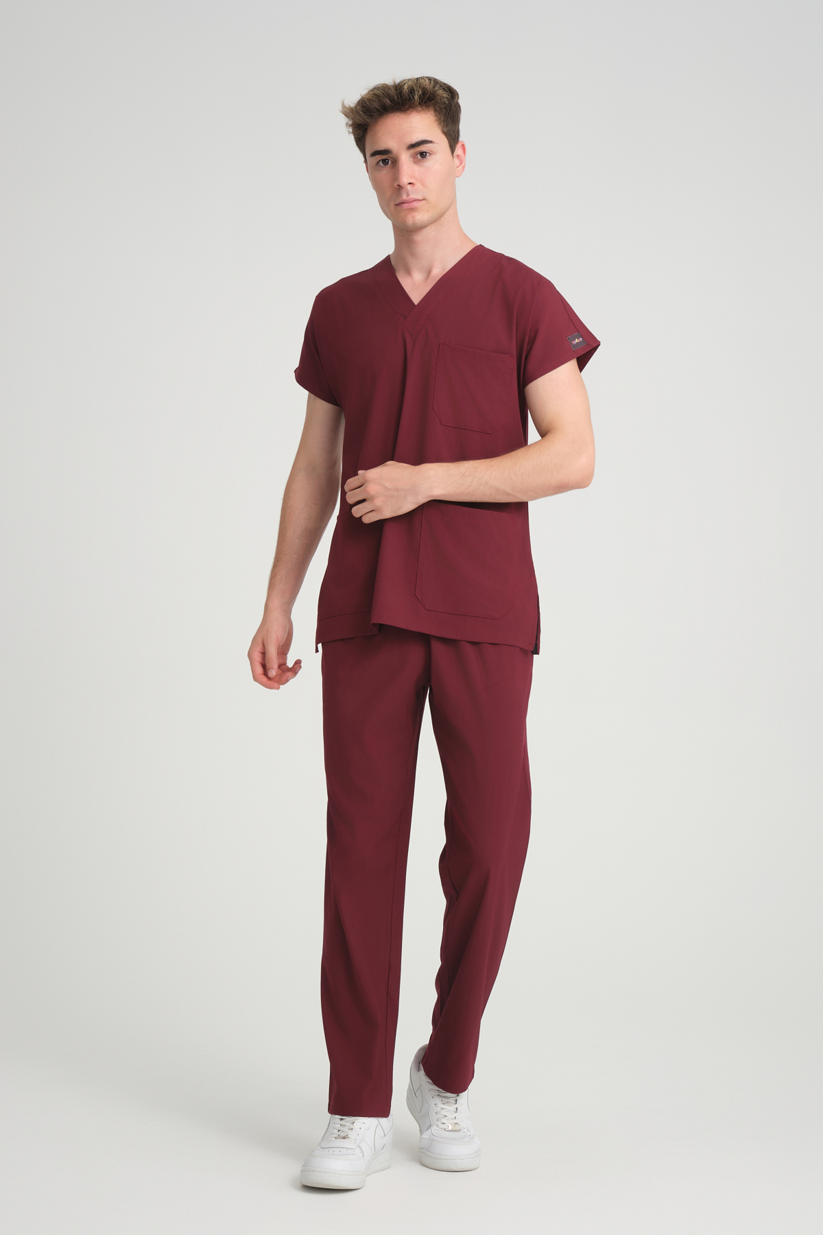 Bay Scrubs Takım Bordo
