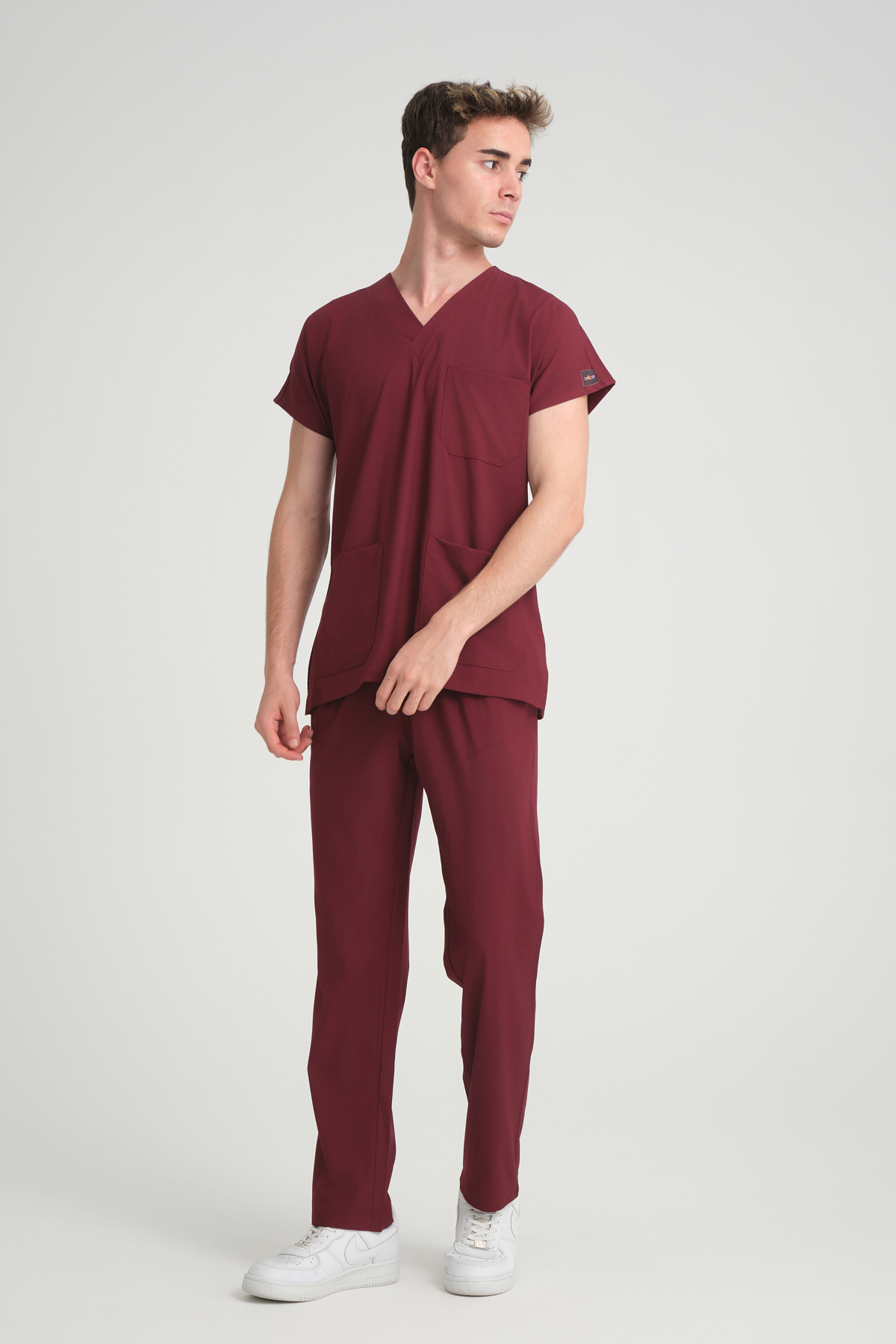 Bay Scrubs Takım Bordo