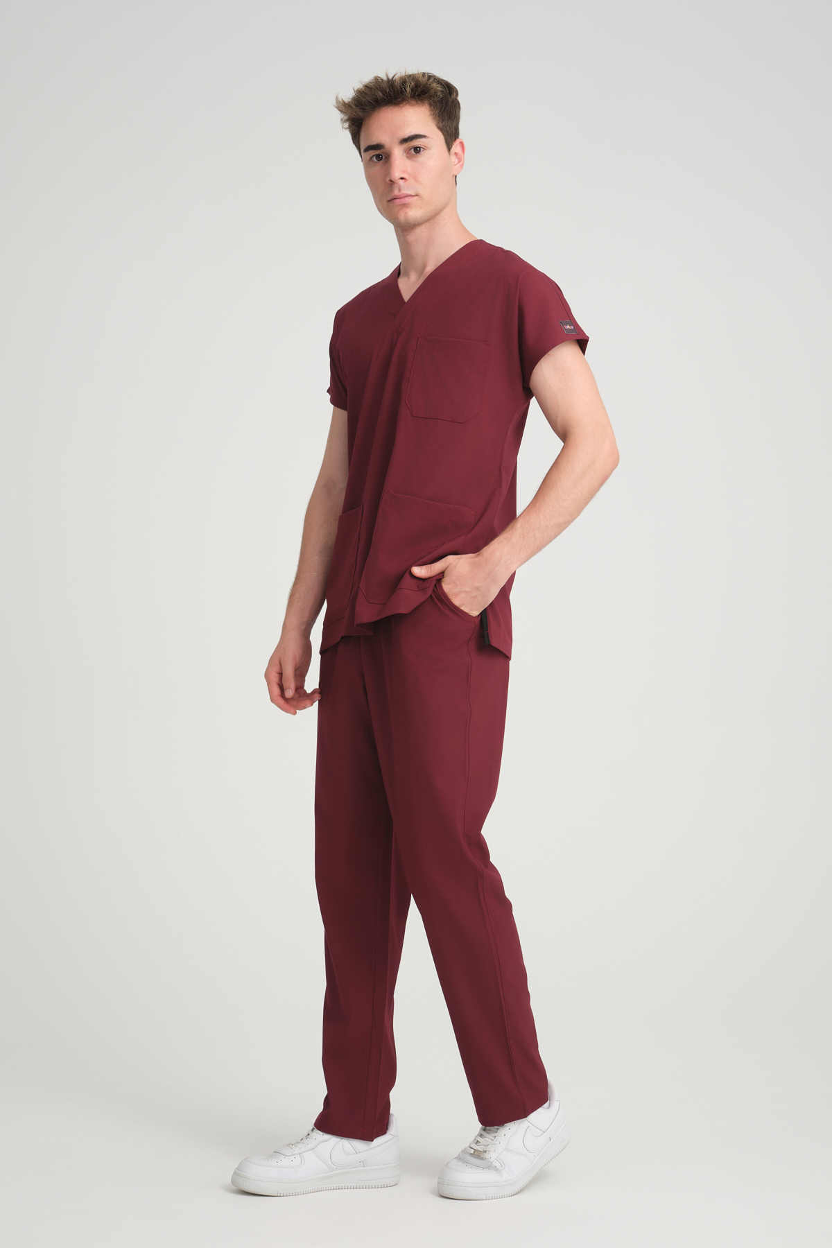 Bay Scrubs Takım Bordo