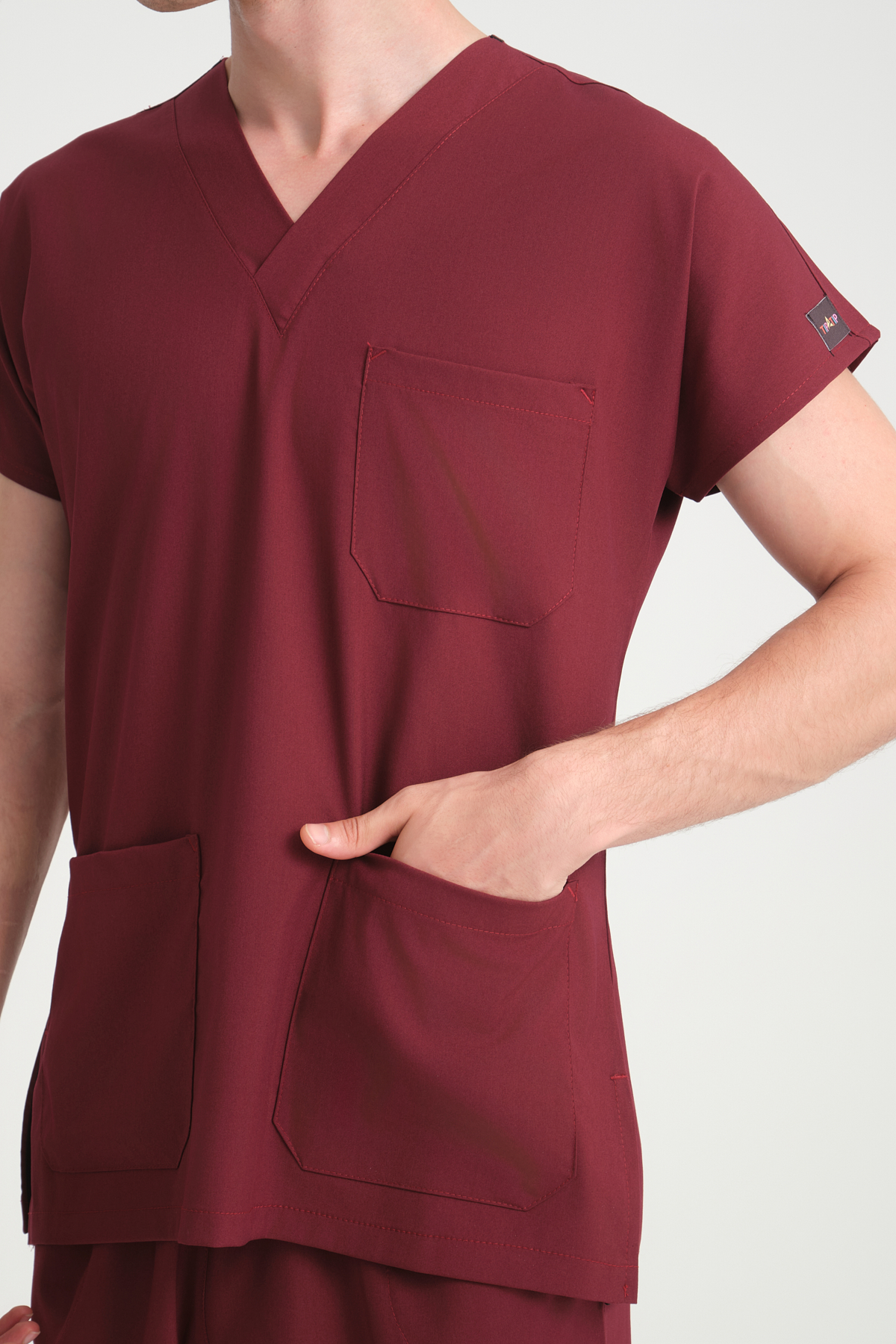Bay Scrubs Takım Bordo