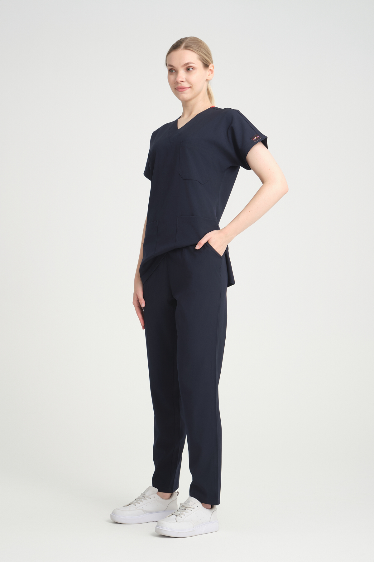 Bayan Scrubs Takım Lacivert